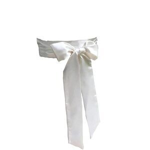 6232 Satin Sash Belt For Bridal Wedding Bridesmaid Dress 2'' Wide Double